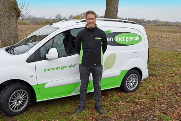 Unternehmer Ton Stam van Eten met Gemak nutzt das aktive Kühlkonzept VebaBox für die Lieferung gekühlter Mahlzeiten!